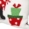 Glitzhome&#xAE; Hooked Christmas Dog &#x26; Cat Throw Pillow Set